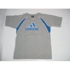 画像: adidas アディダス ロゴプリントラグランＴシャツ