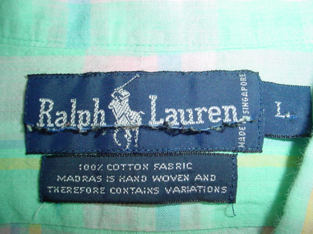 画像: Ralph Lauren Polo ラルフローレン　BD長袖シャツ チェック