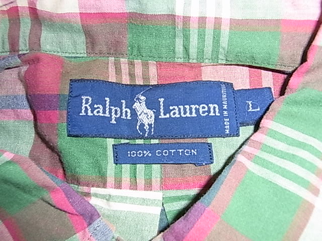 画像: Ralph Lauren ラルフローレン BDシャツ チェック柄