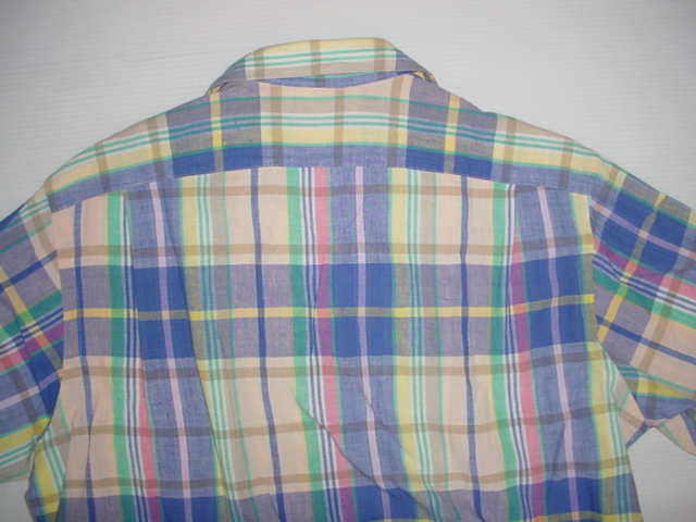 画像: Ralph Lauren Poloラルフローレン 半袖オープンカラーシャツ チェック柄 