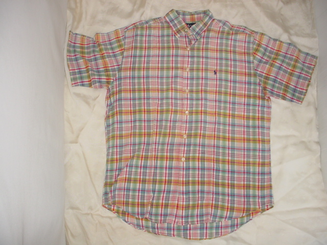画像1: Ralph Lauren ラルフローレン 半袖BDシャツ チェック柄 