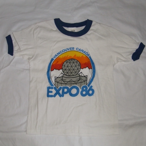 画像1: カナダ EXPO86 リンガーシャツ