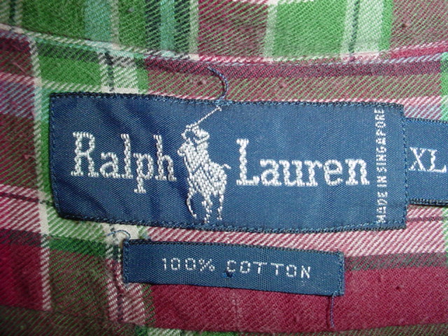 画像: Ralph Lauren ラルフローレン 半袖BDシャツ チェック柄