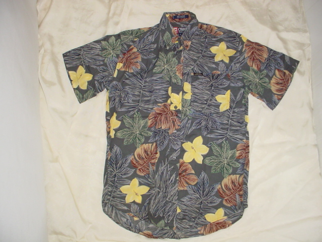 画像1: Ralph Lauren CHAPS ラルフローレン 半袖BDシャツ 花柄 